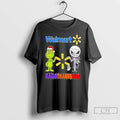 Classic Walmart X Grinch And Jack Skellington Friends Fist Bump Happy Hallothanksmas T Shirts