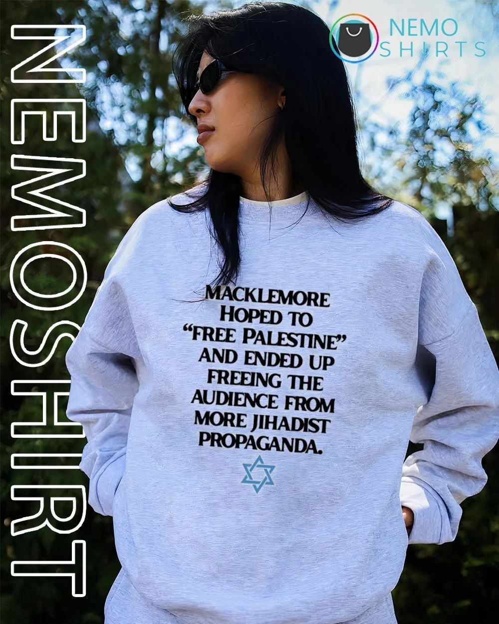 Macklemore hoped free Palestine ended up freeing audience from more jihadist propaganda shirt