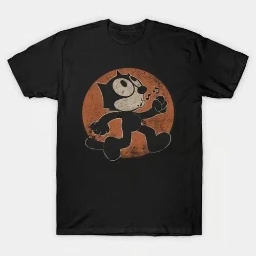 Felix The Cat Distressed Graphic T Shirt Full Size S-5XL