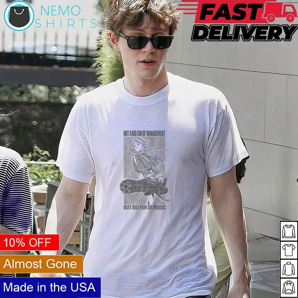 Frieren not a big fan of management but big fan of magic shirt