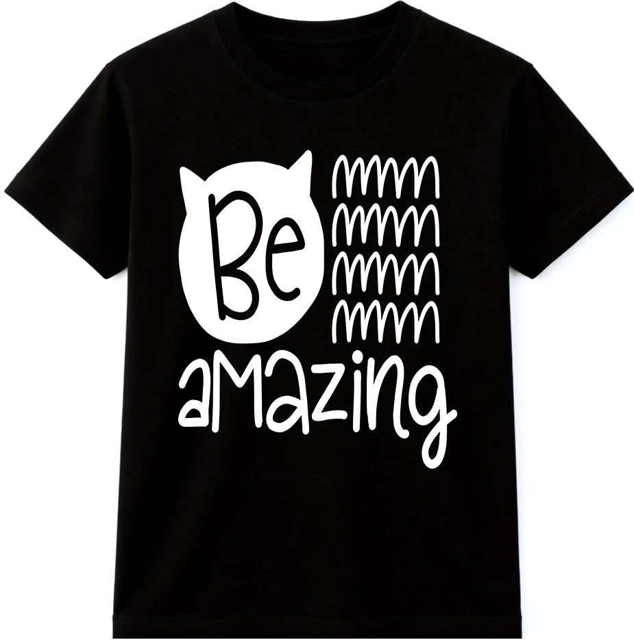 Motivational Quote T Shirt Be Amazing Inspirational Positive Mindset Graphic Tee