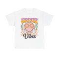 Summer Vibes Smiley T-Shirt | Retro Shell Sunglasses, Peace Signs