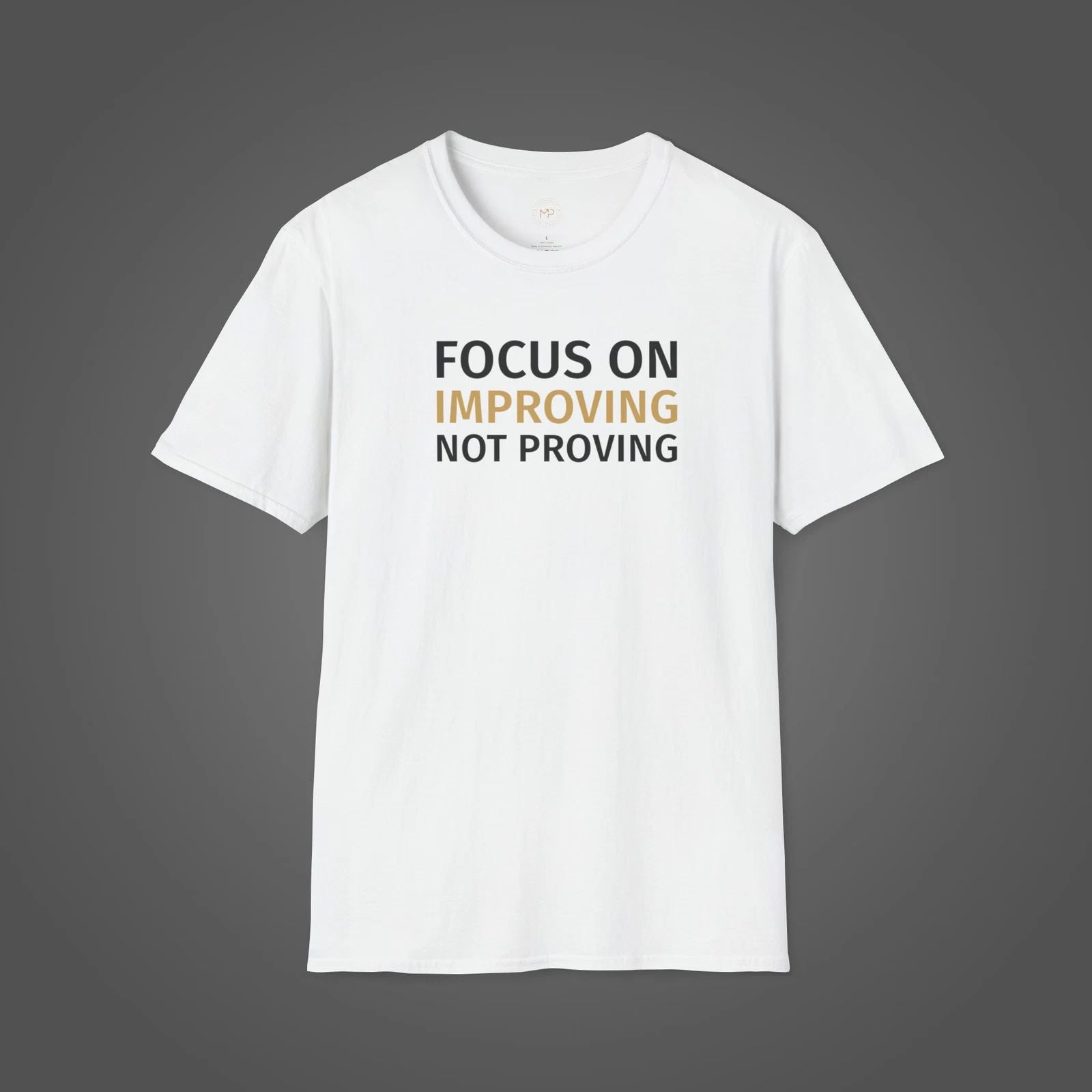 Motivation T-shirt. Focus on