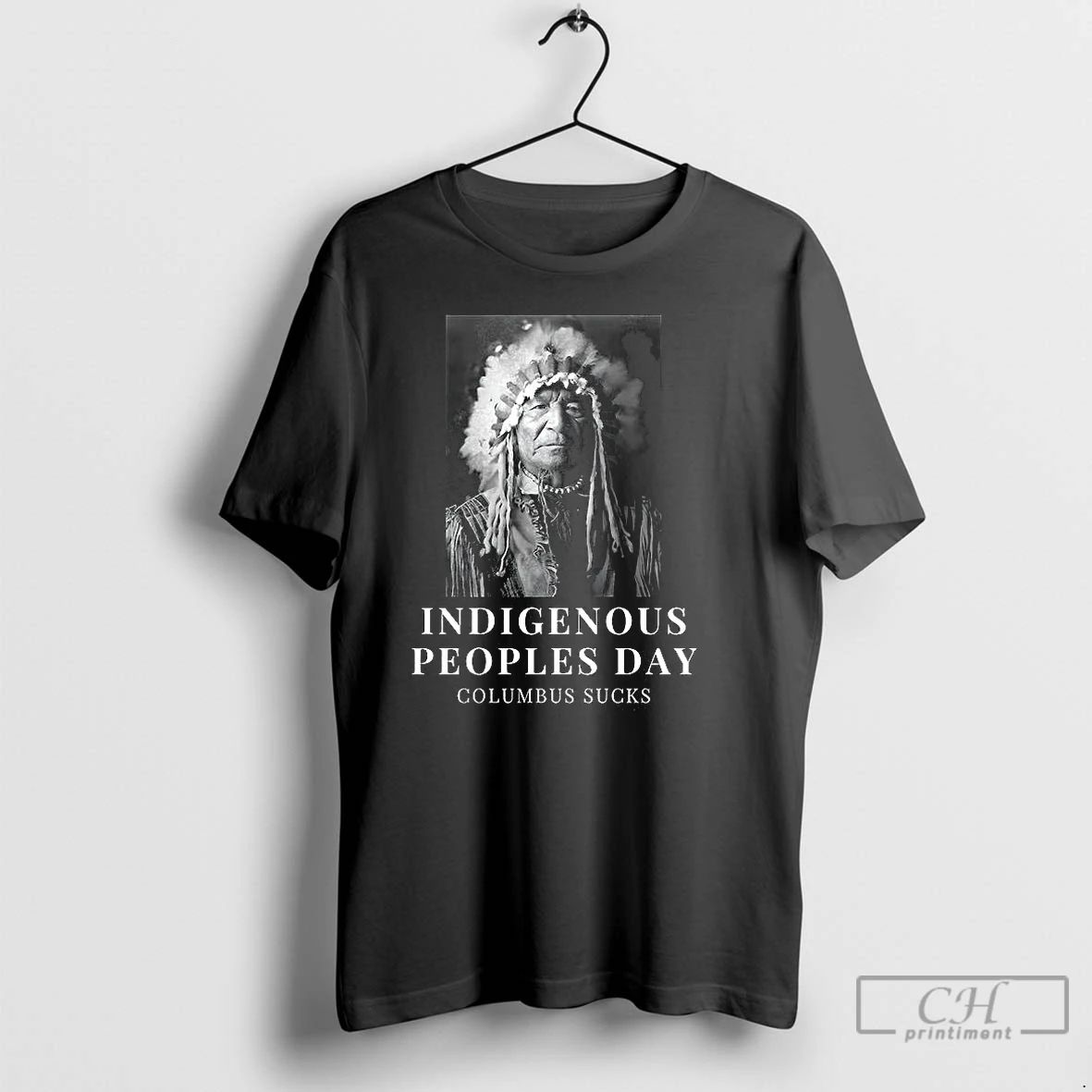 Classic Indigenous Peoples Day Columbus Indian Old Man Satirical T Shirts