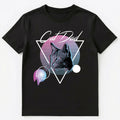 Cat Dad Retro Vaporwave Aesthetic Art Style Unisex T-Shirt