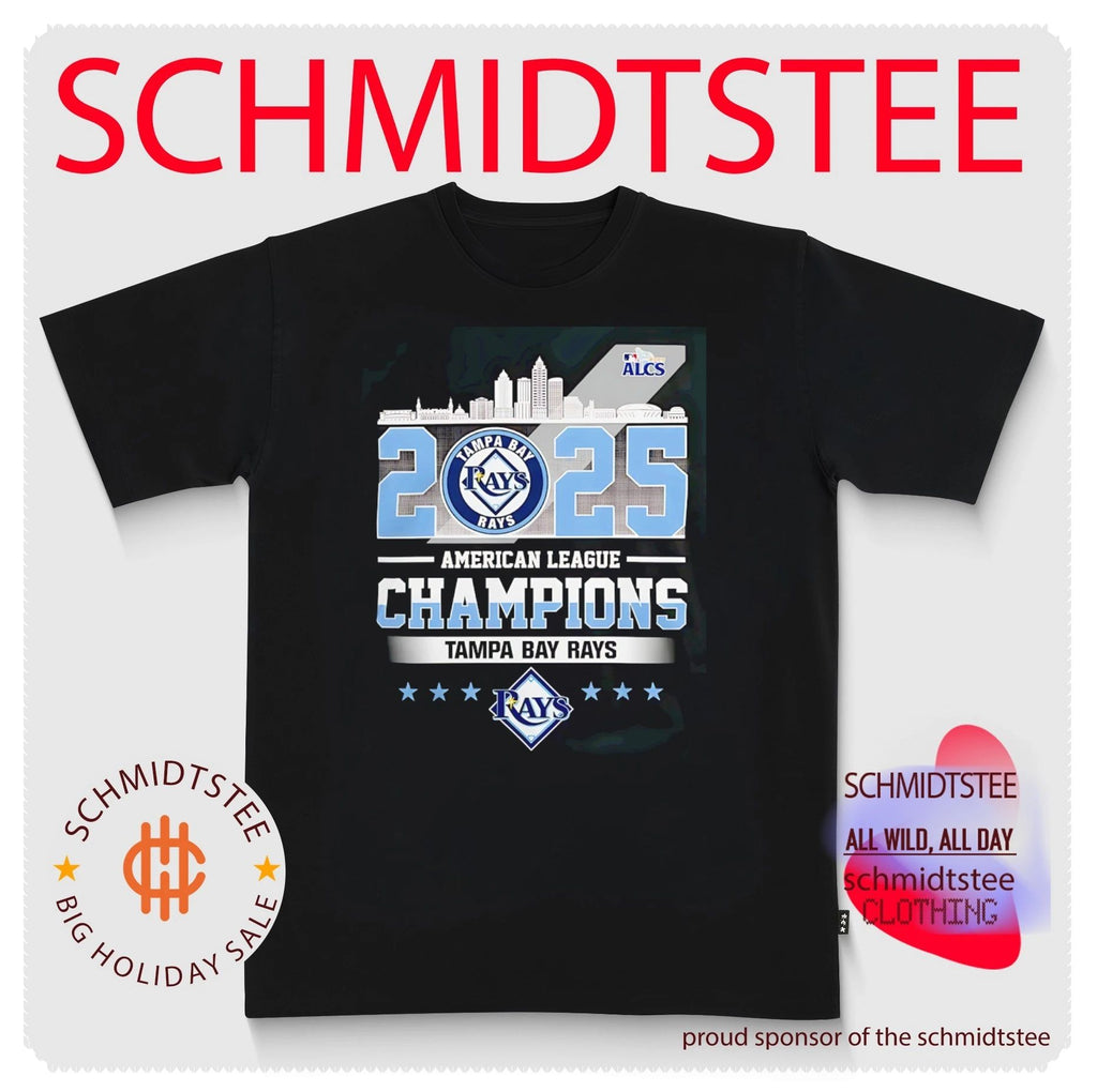 2025 American League Champions Tampa Bay Rays city skyline shirt