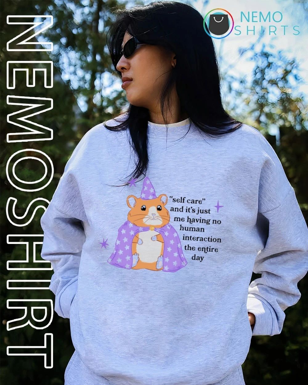 Self Care Hamster Having No Human Interaction shirt