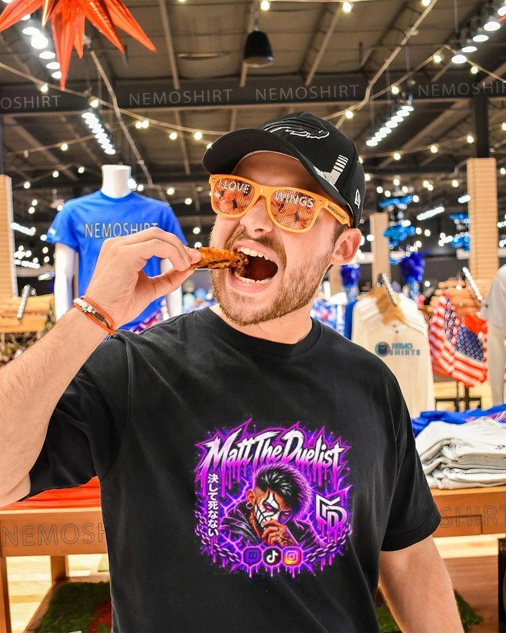 Matt The Duelist Never Die Gaming Logo Streamer shirt
