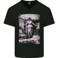 Multiverse 3rd Dimension SCI-FI Universe Mens V-Neck Cotton T-Shirt