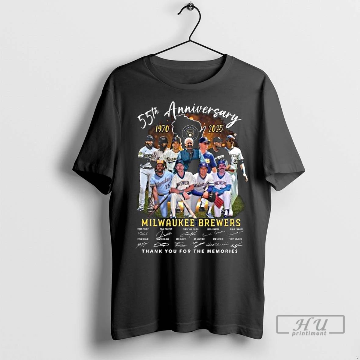 Officials Milwaukee Brewers 55th Anniversary 1970 2025 Legends Signatures Thank You For The Memories Long