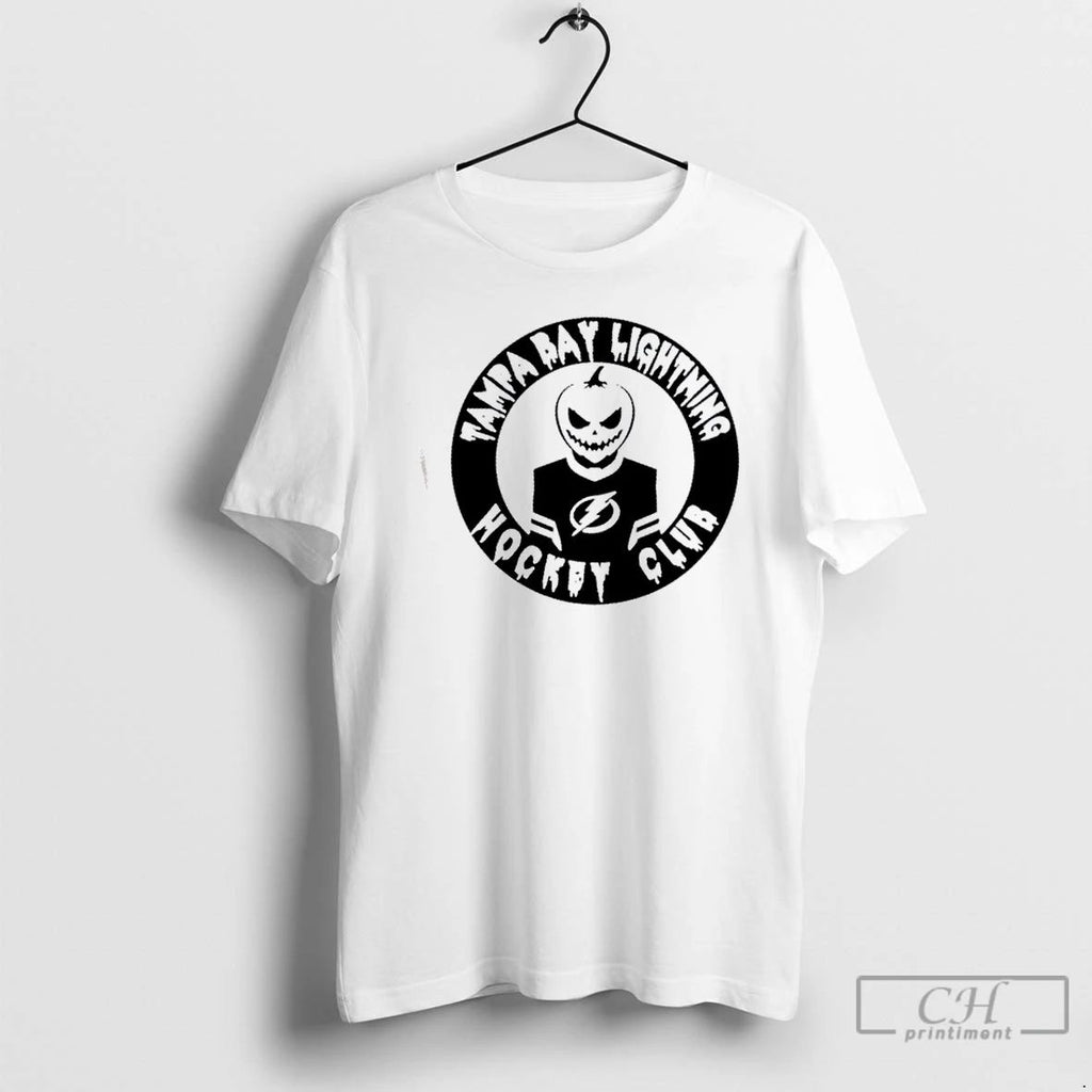 Classic Tampa Bay Lightning Pumpkin Hockey T Shirts