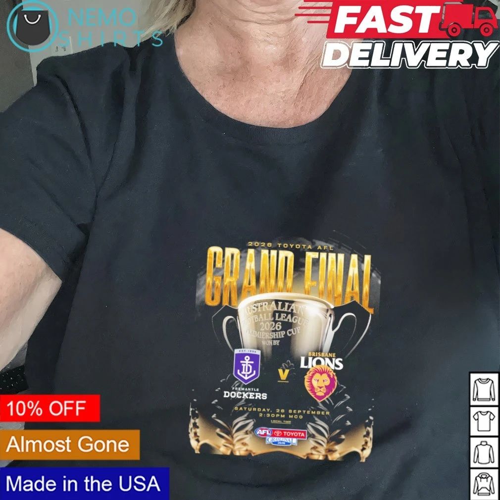 Fremantle Dockers vs Brisbane Lions 2026 AFL Grand Final shirt