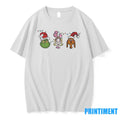 The Grinch Characters Christmas Light Santa Hat Tshirts Sweater
