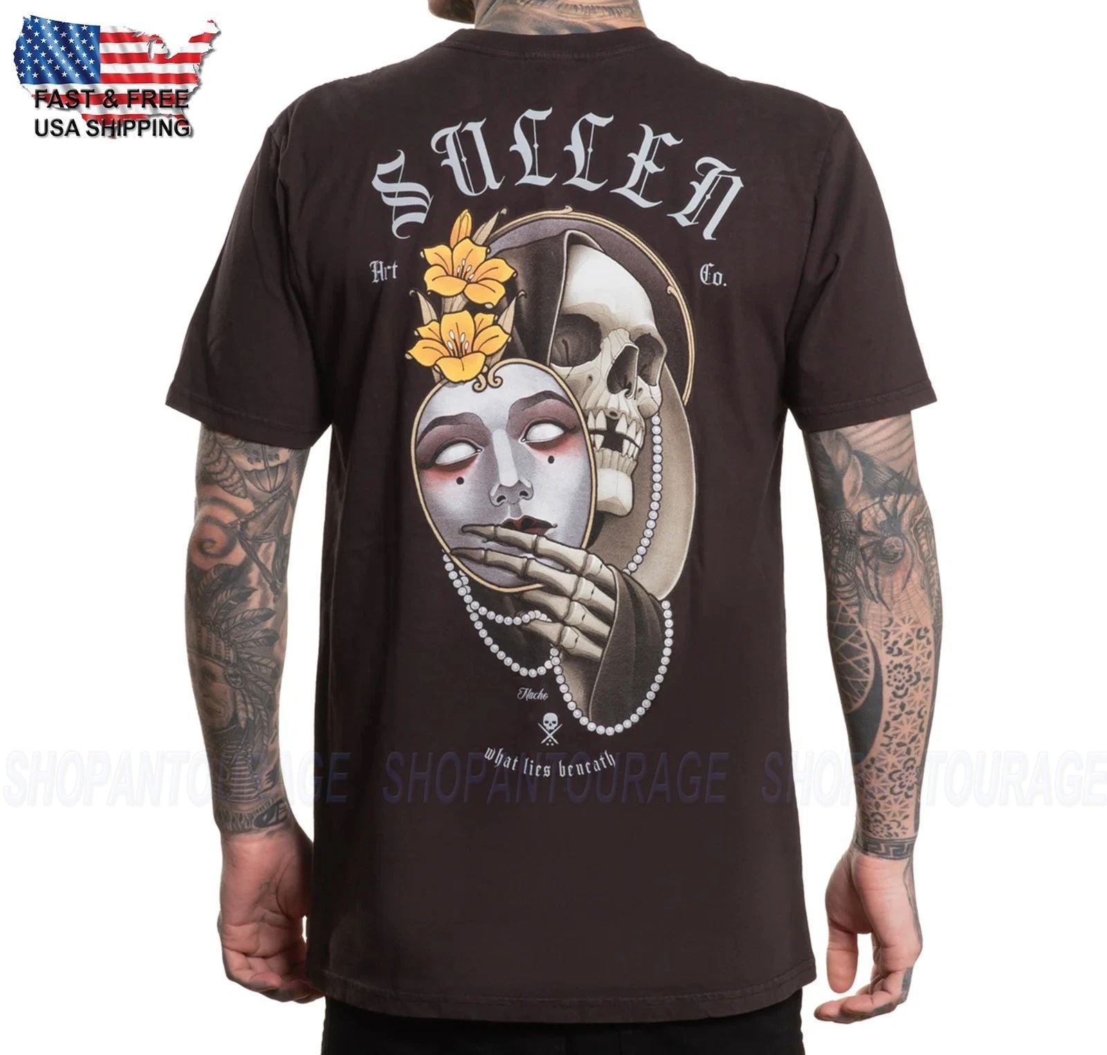 Sullen Art Collective Nacho Premium Pour SCM6882 Neuf T-Shirt Pour Men