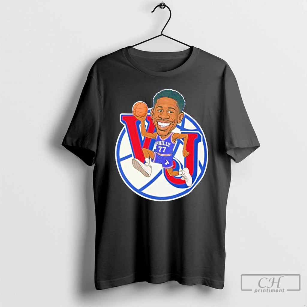 Classic V J Edgecombe Nba Philadelphia 76ers Vj Caricature T Shirts