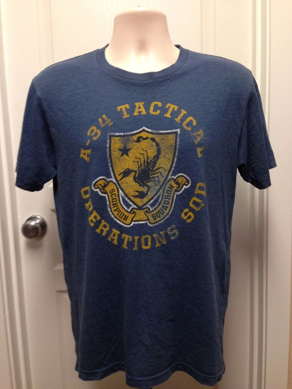 VINTAGE A-34 TACTICAL OPERATIONS SQD T SHIRT SMALL