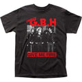 Charged GBH Give Me Fire Mens T Shirt Music Classic Concert Rock Band Tee Black