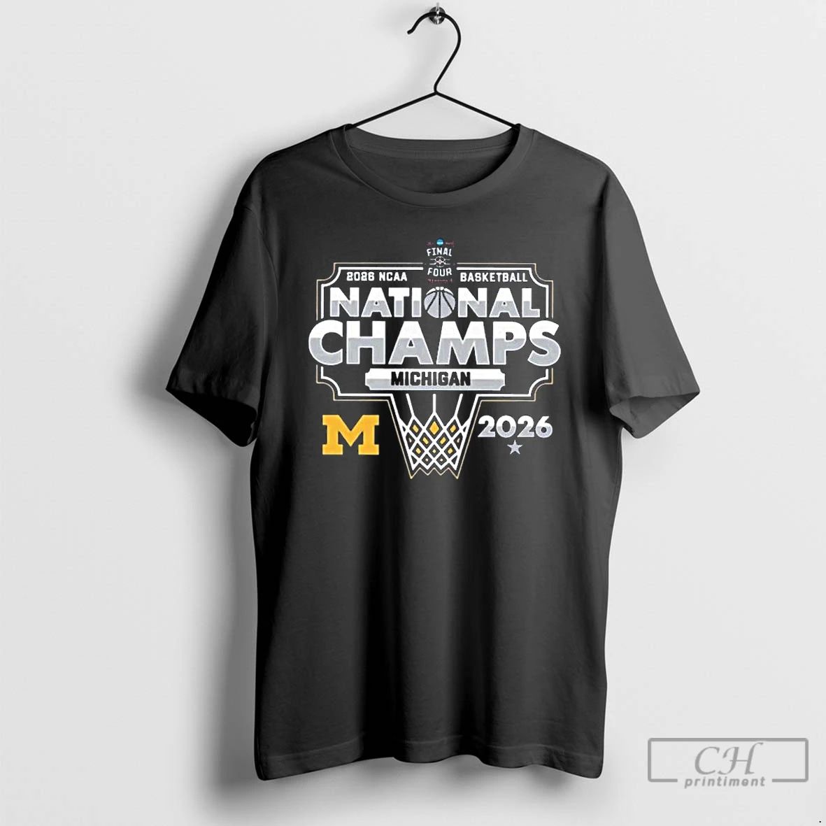Premium Michigan Wolverines Mens Basketball 2026 Ncaa National Champions March Madness Hoops T Shirts Sweater