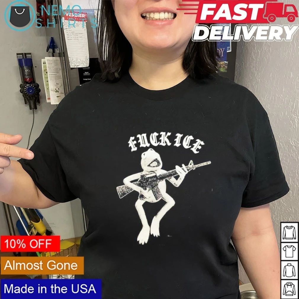 Kermit the Frog Fuck ICE United Snakes political protest shirt
