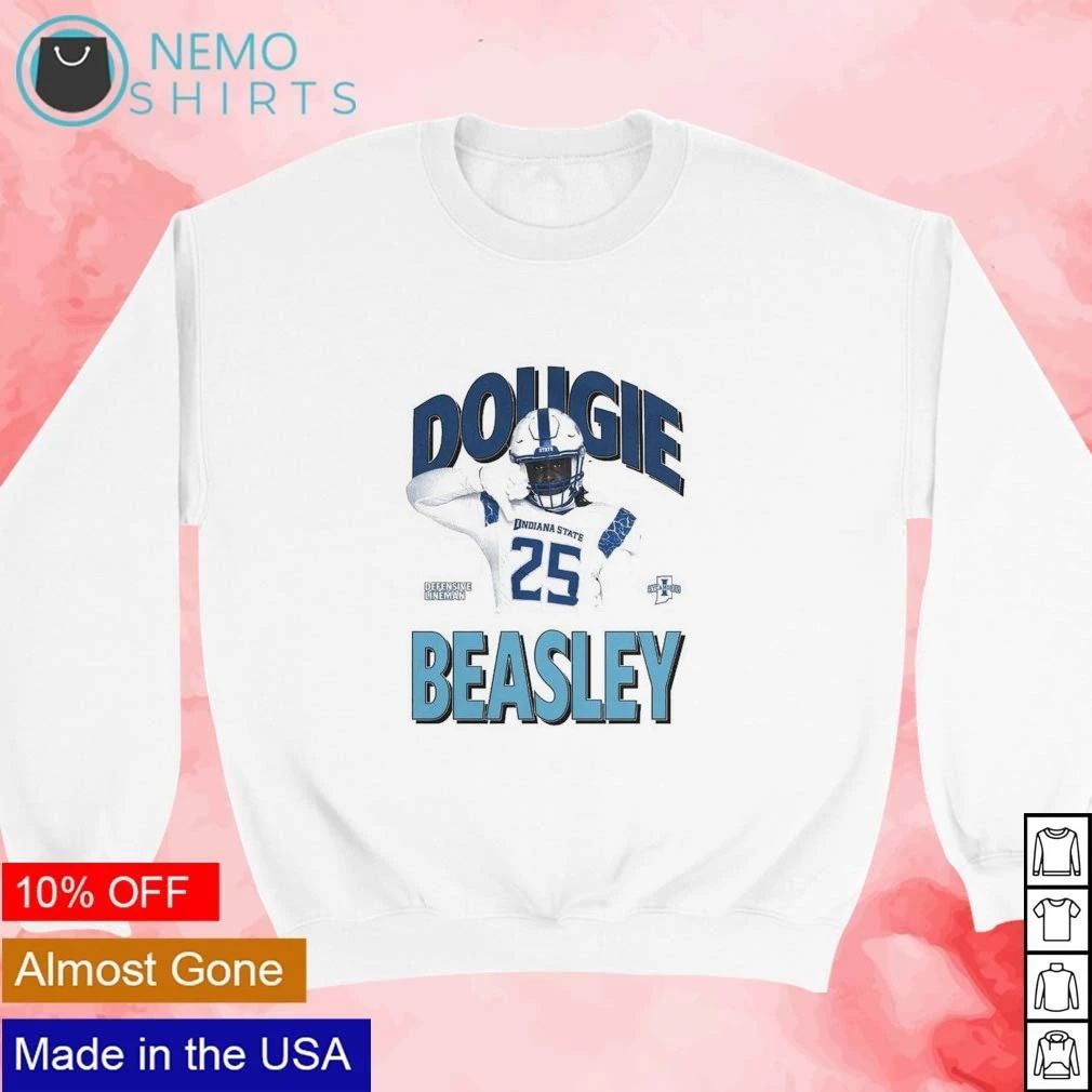 Dougie Beasley Indiana State Sycamores No 25 Defensive Lineman shirt