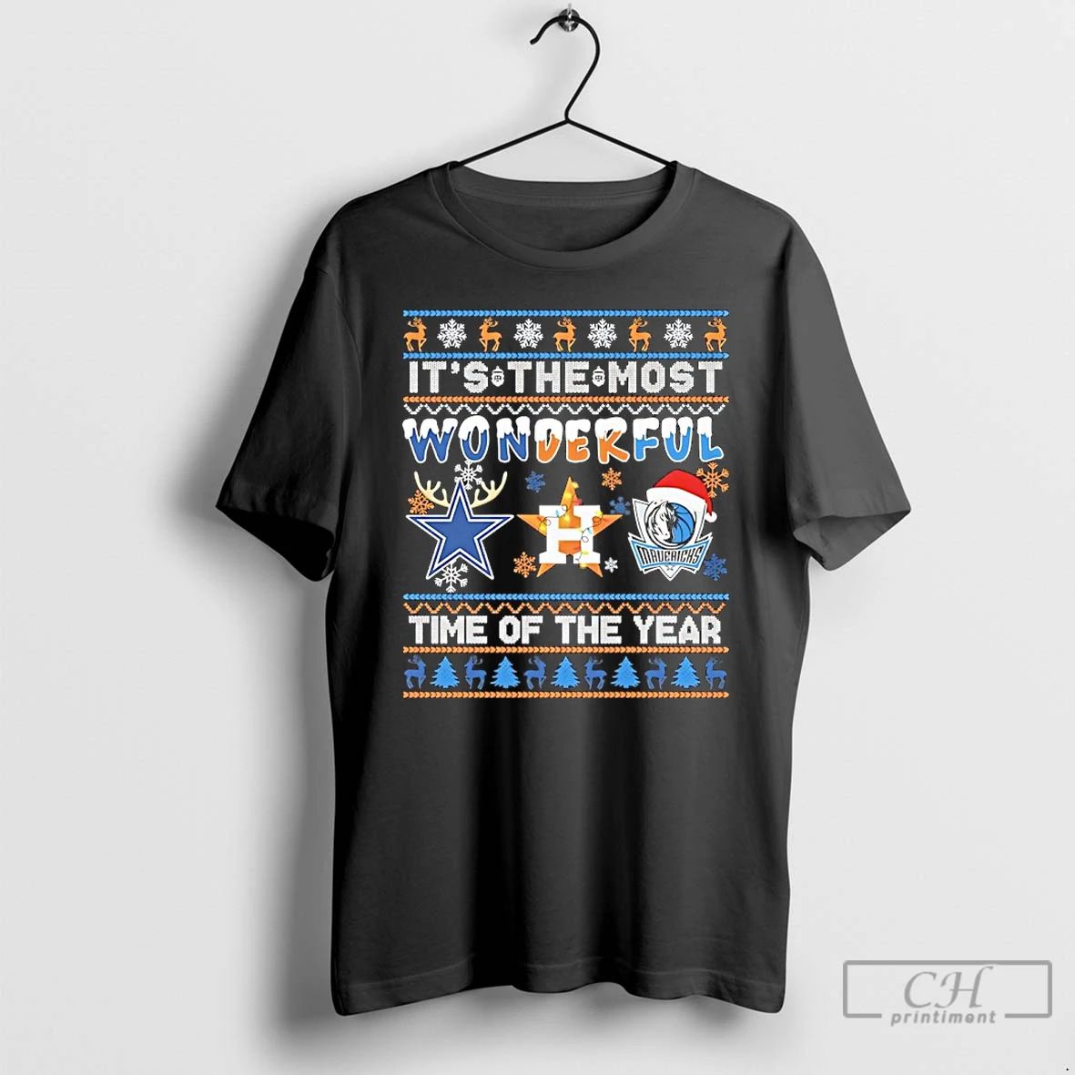 Classic Sports In Dallas Christmas Its The Most Wonderfull Time Of The Year T Shirts