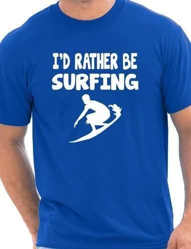 I'd Rather Be Surfing Watersport Mens T-Shirt Gift  Size S-XXL