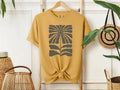Abstract Wildflower Comfort Tee Boho Floral Shirt Soft Relax