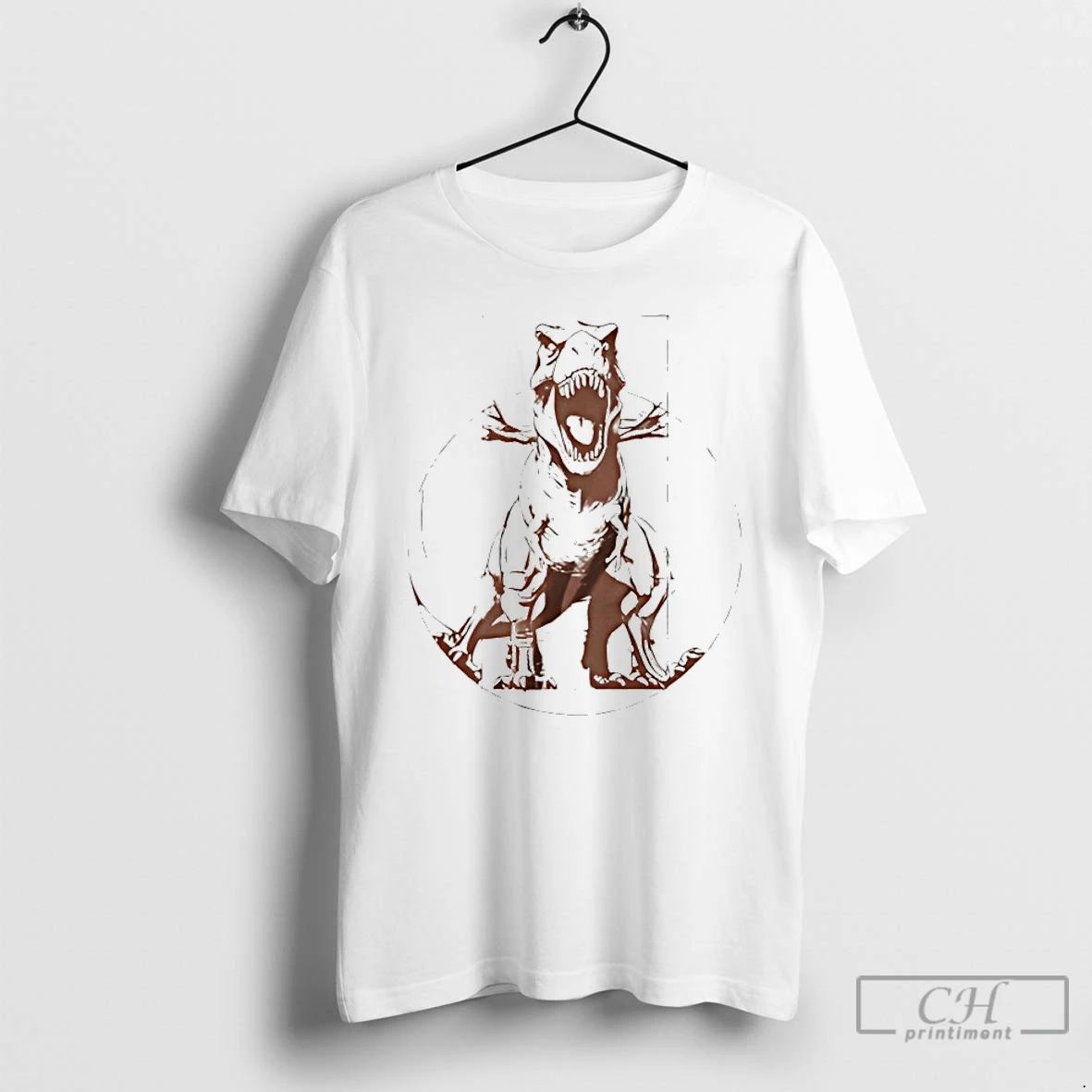 Premium Vitruvian T Rex Vintage T Shirts