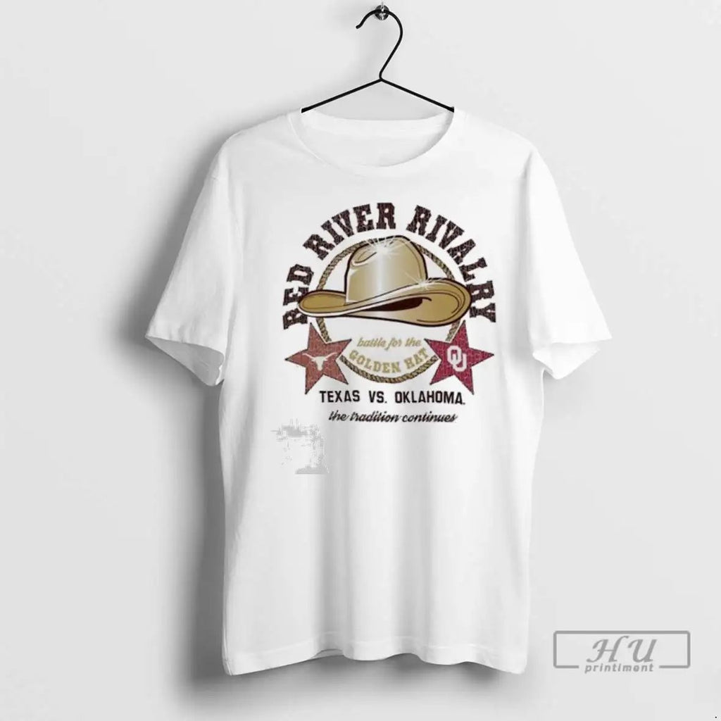 Trending Texas Longhorns Vs Oklahoma Sooners Red River Rivalry Golden Hat Match Up Ladies