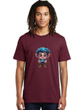 Blue-Haired-Elf-Boy Mens Graphic Tee, 100% Cotton, Casual Summer Wear