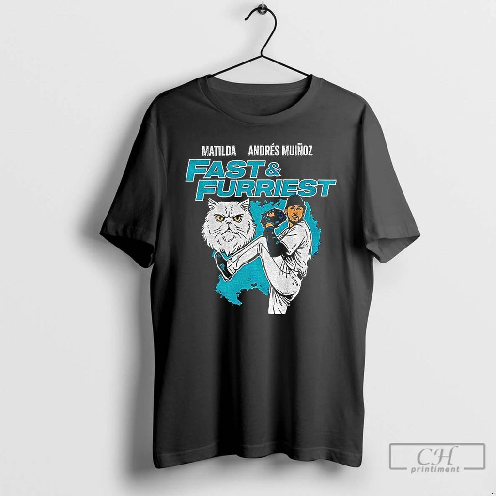 Classic Seattle Mariners Matilda Andres Munoz Fast And Furriest T Shirts