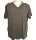 Eddie Bauer Men's Brown Freedry V-Neck Pullover T-Shirt size Large