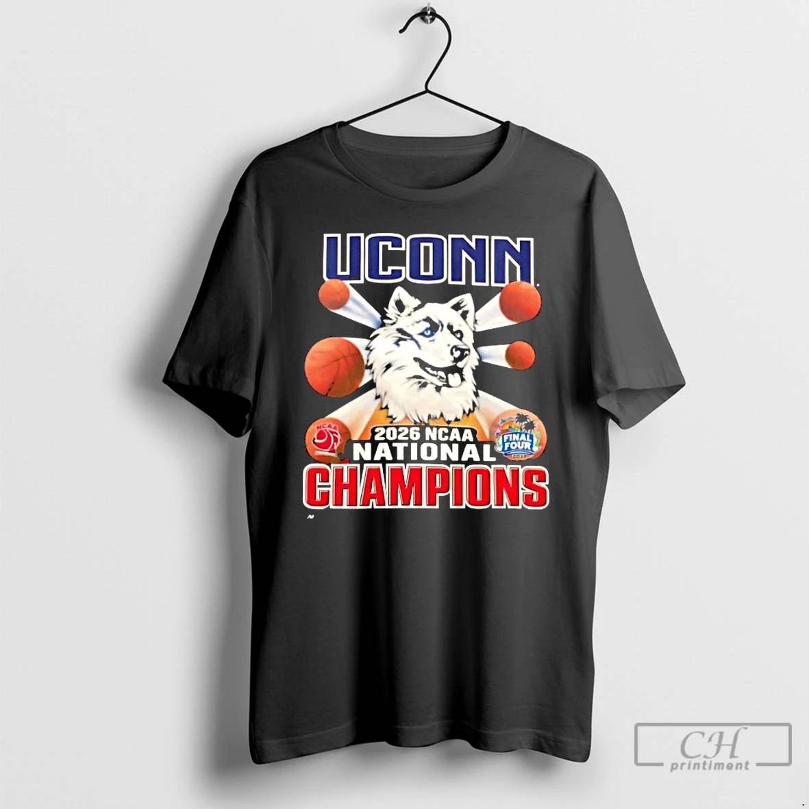 Classic 2026 Ncaa National Champions Uconn Huskies Basketball Graphic