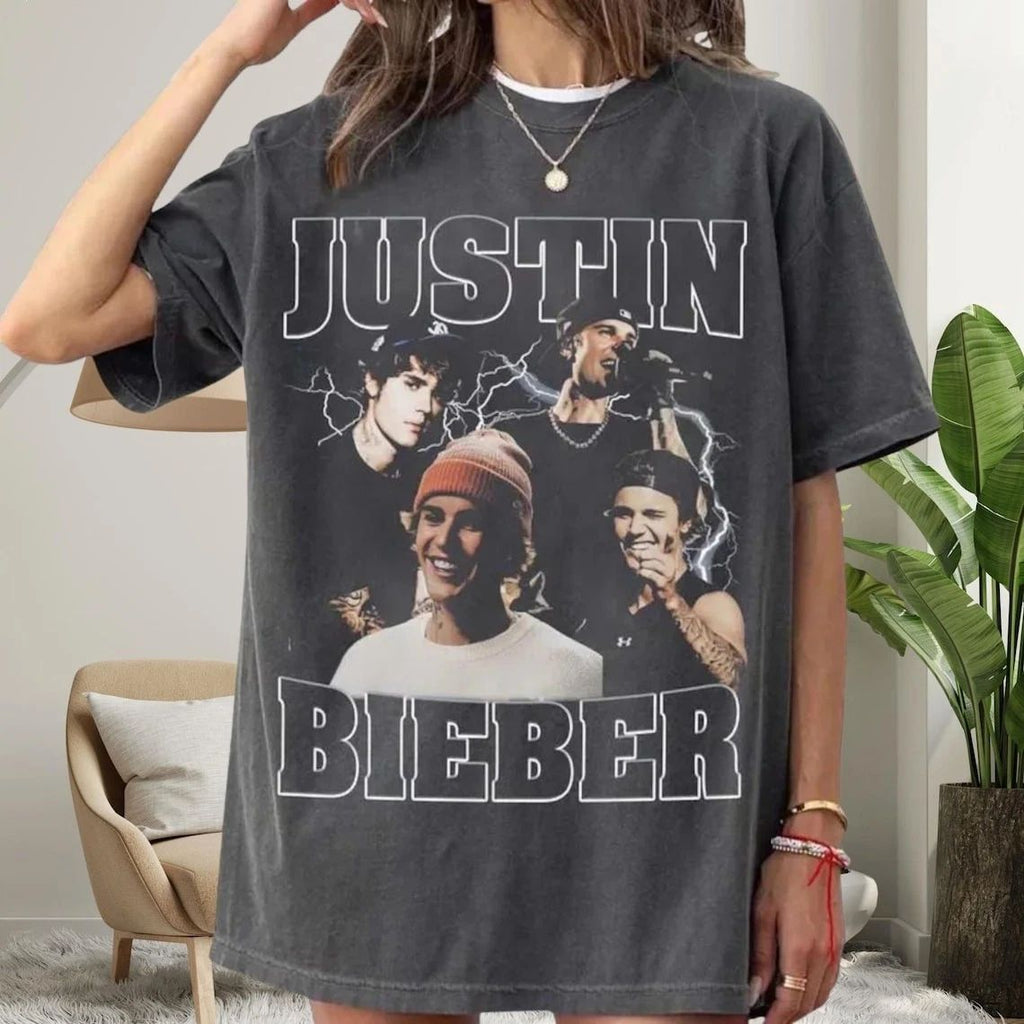 Justin Bieber Vintage Graphic T-Shirt, Fan gift