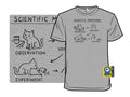 Scientific Meowthod Graphic Tee Men's Heather Grey Cat Science T-Shirt