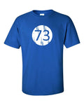 Big Bang Theory Inspired Sheldon Cooper 73 Nerd Geek Sci-Fi Men's Tee Shirt 845