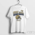Classic Georgia Tech Yellow Jackets Sting Em Football Helmet Grid T Shirts
