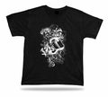 Floral Knife Cut Slice black and white vector stylish tshirt birthday present
