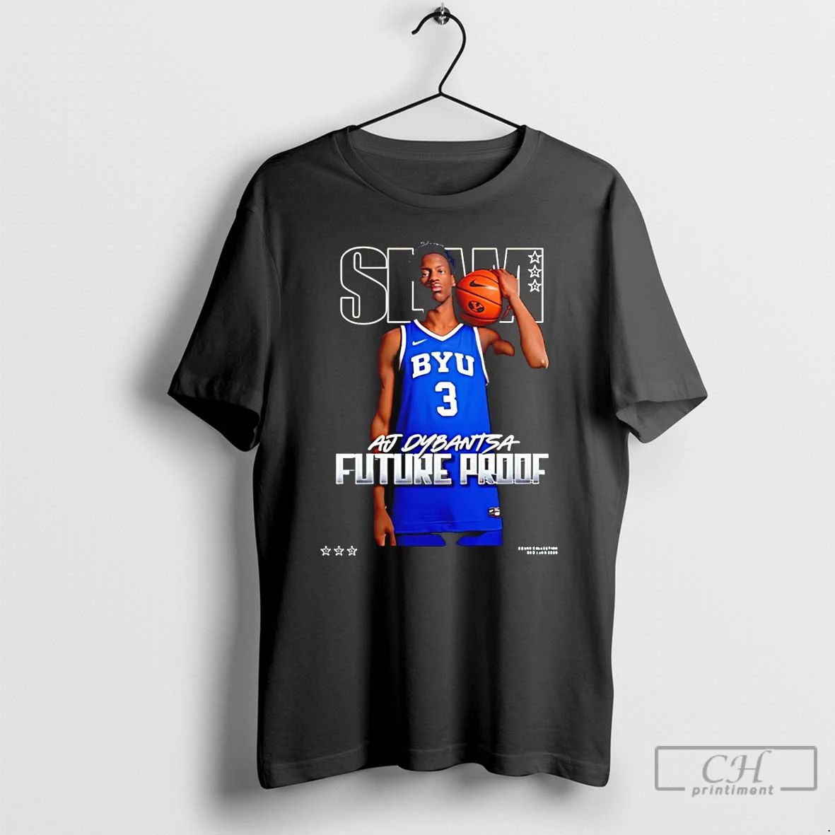 Classic Aj Dybantsa Byu Cougars Future Proof Slam T Shirts