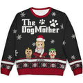 Christmas The Dogmother The Dogfather - Personalized Unisex Ugly Sweater