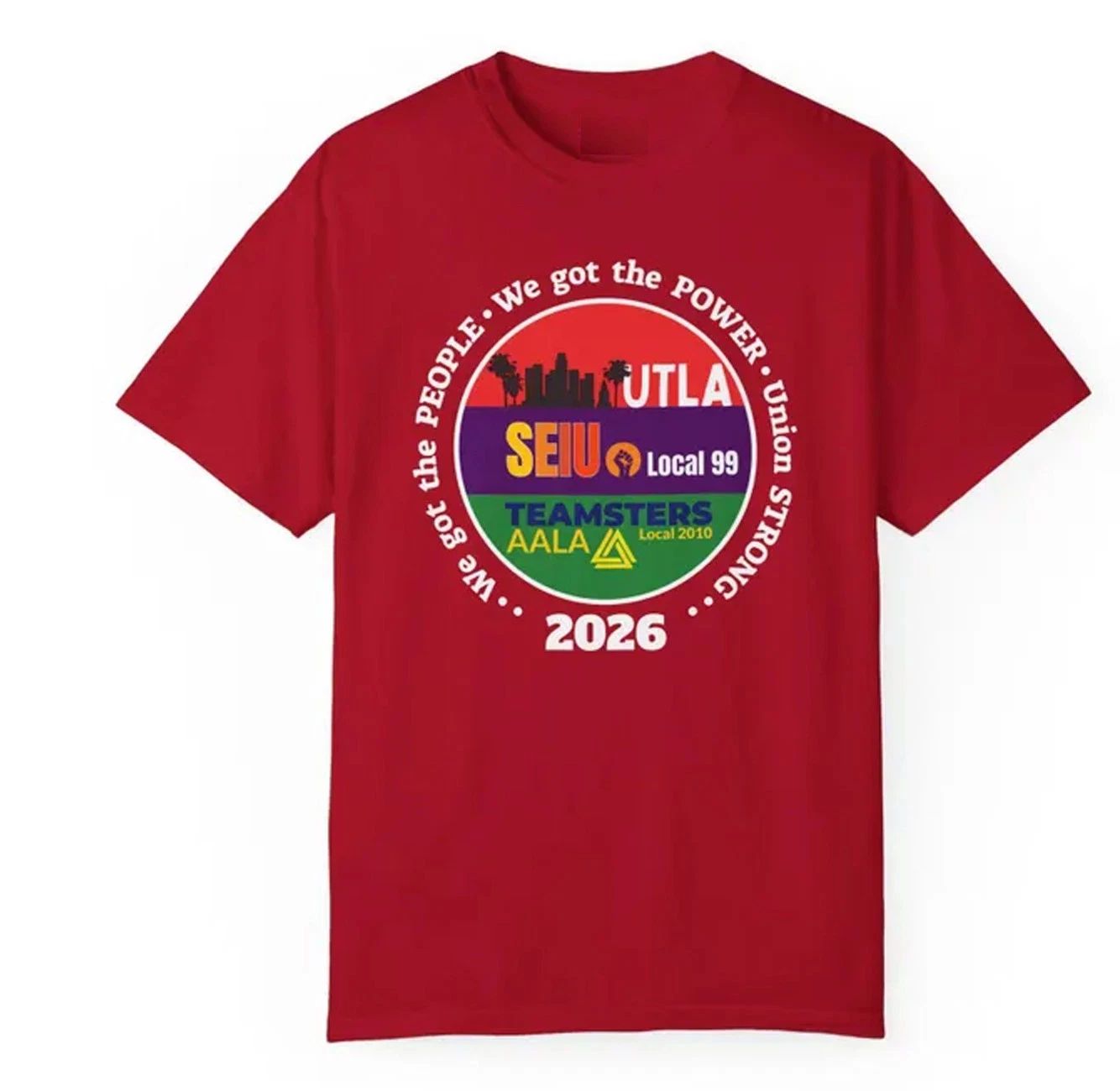 UTLA, SEIU, AALA = Unions Strong t-shirt