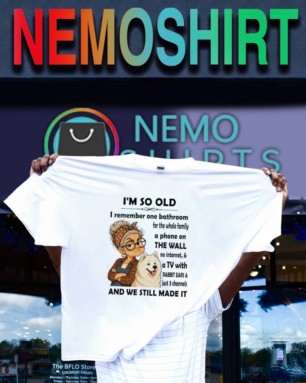 Samoyed I’m So Old Samoyed Dog Owner Quote Nostalgia shirt