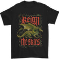Fantasy Dragons Reign the Skies Mens T-Shirt 100% Cotton