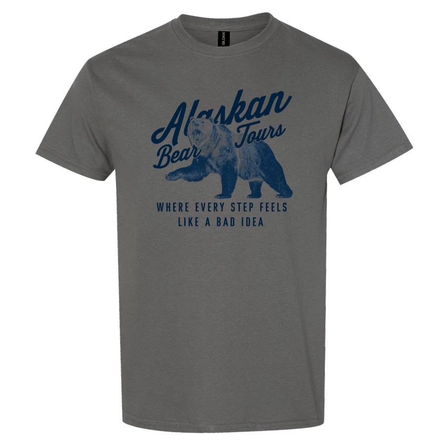 Alaskan Tours Bear T Shirt Where Every Step Feels Like a Bad Idea Funny Tee Gift