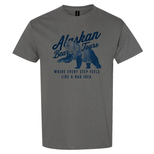 Alaskan Tours Bear T Shirt Where Every Step Feels Like a Bad Idea Funny Tee Gift
