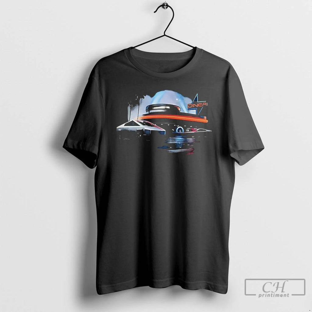 Classic Tesla Hollywood Diner T Shirts