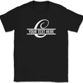 Letter C Monogram Your Text Here Custom T-Shirt Personalize Family Tee