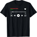 Funny Christmas Music Screen Love Christmas Songs Xmas Cute T-Shirt