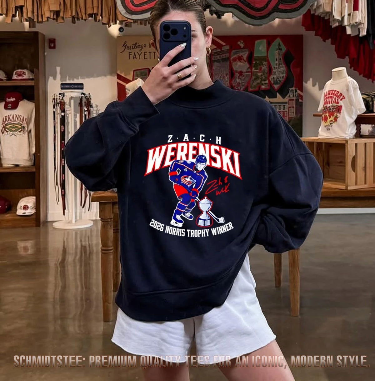 Zach Werenski Columbus Blue Jackets 2026 Norris Trophy Winner Signature shirt