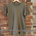 Vintage Coyote Brown US Military Issue Blank T-Shirt Size Large USA Made